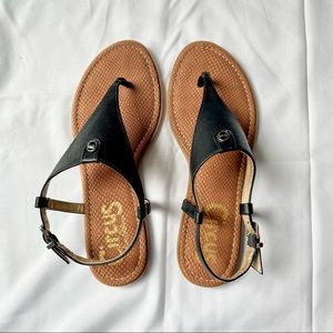 Circus by Sam Edelman Cassandra Faux Leather Thong Sandals